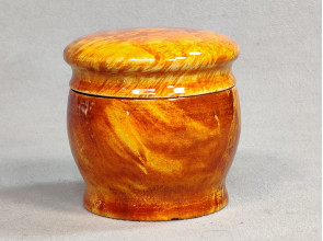Handmade Wooden Pot / Maple Burl Wood